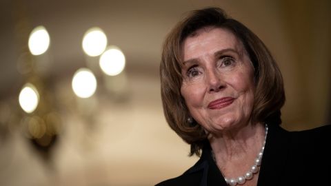 La presidenta de la Cámara de Representantes Nancy Pelosi.