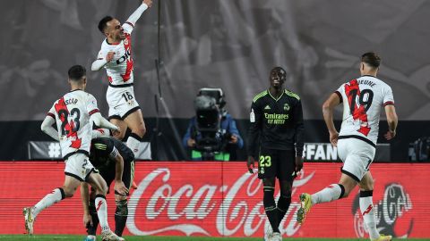 Álvaro García celebra un gol de "El Matagigantes".