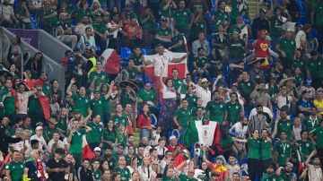 Afición mexicana en el Mundial Qatar 2022.
