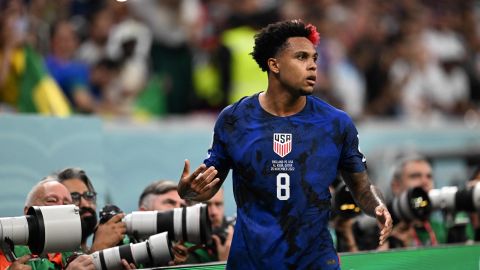 Weston McKennie durante el partido de Estados Unidos ante Inglaterra.