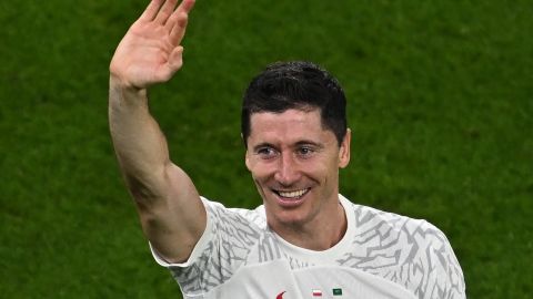 Robert Lewandowski, delantero de la Selección de Polonia.