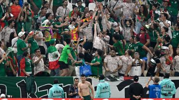 Aficionados mexicanos en Qatar 2022.