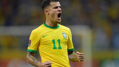 Coutinho, jugador de la Selección de Brasil.