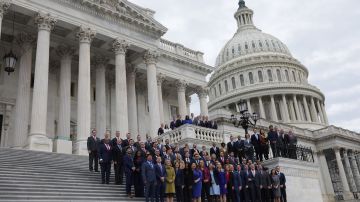 Los nuevos miembros del Congreso acudieron al Capitolio.