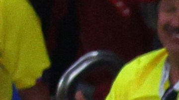 Aficionados ecuatorianos durante el partido inaugural ante Qatar,