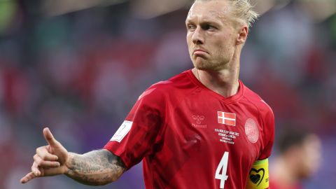 Simón Kjaer, capitán de la Selección de Dinamarca.