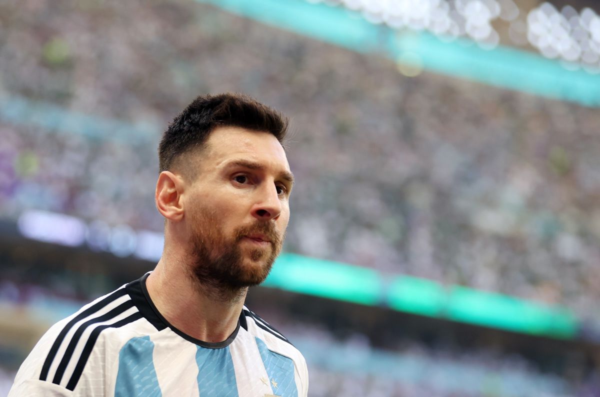 Lionel Messi durante el partido de Argentina ante Arabia Saudita en Qatar 2022. 