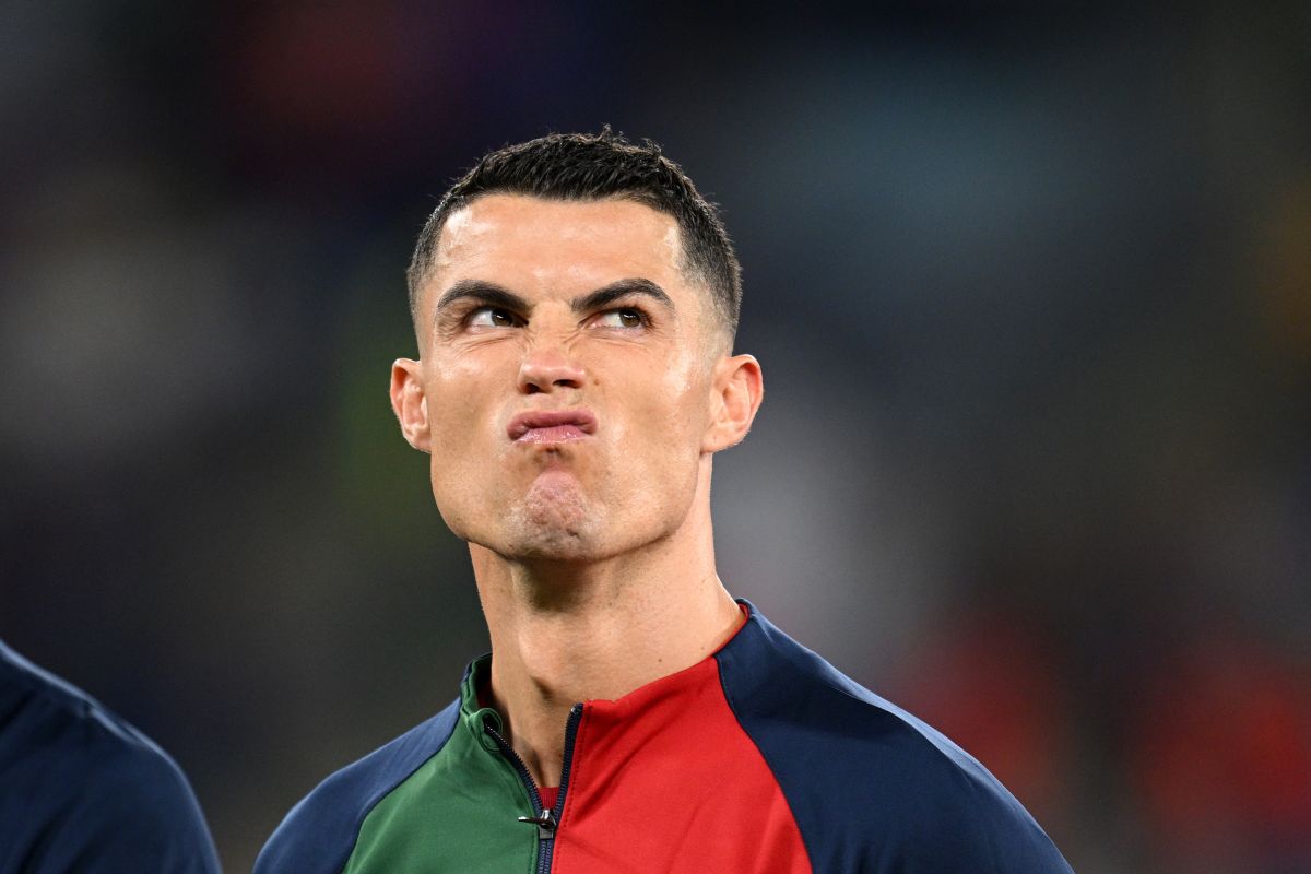 Cristiano Ronaldo en el estreno de Portugal en Qatar 2022. 