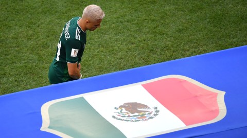 Javier 'Chicharito' Hernández durante su participación con México en el Mundial de Rusia 2018.