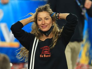 Gisele Bundchen en el Super Bowl en el 2021.