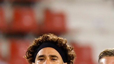 Selección de México antes de su amistoso ante Suecia.
