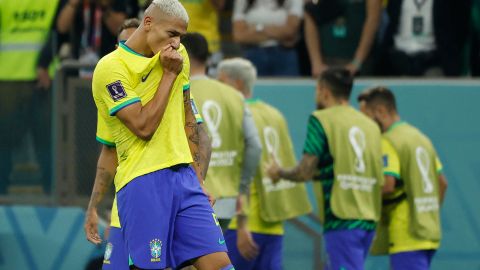 Richarlison celebra con Brasil.