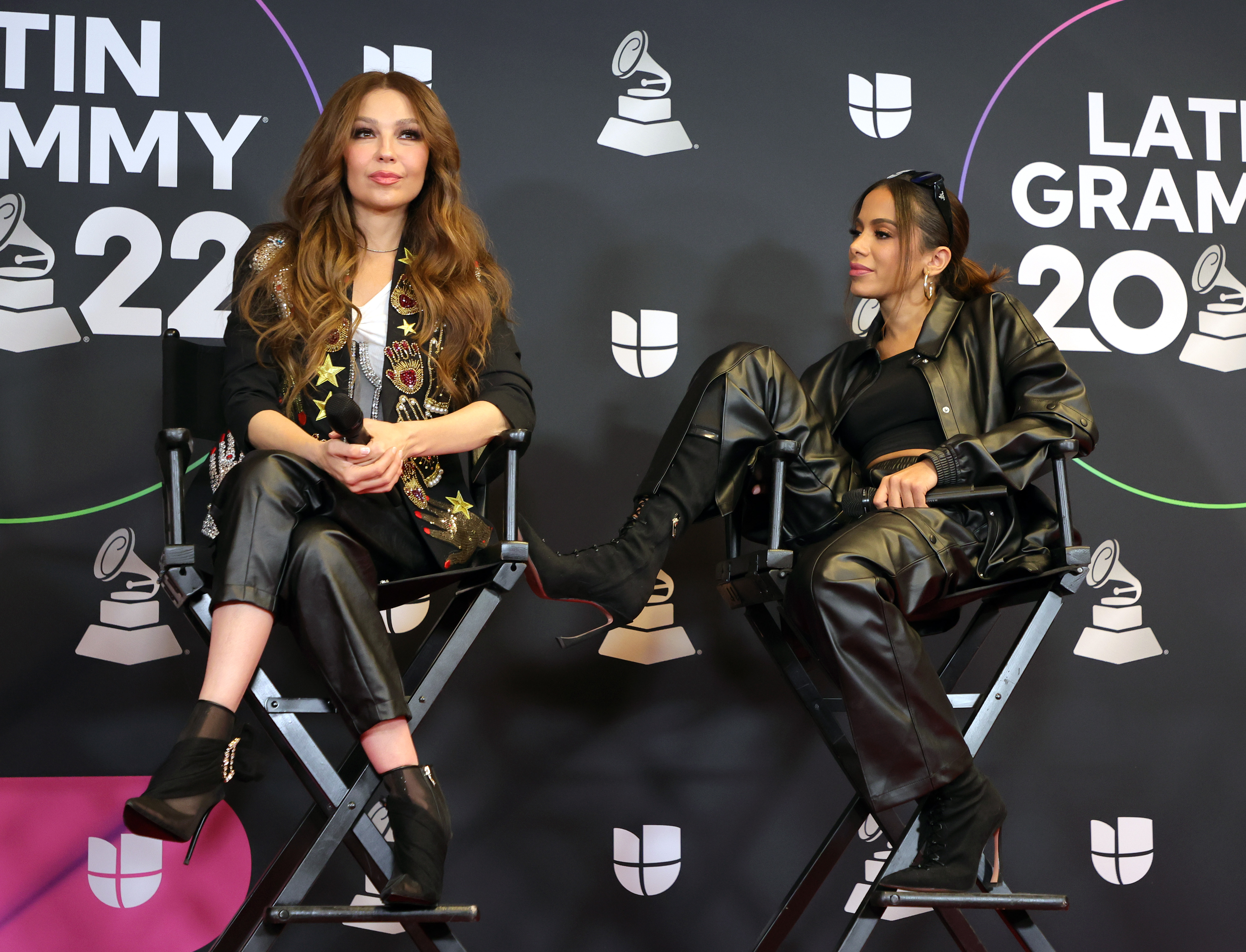 Thalia kicks Anitta’s face in Latin Grammy 2022 rehearsals