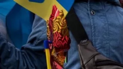 En Jersón celebran la liberación de la ocupación de Rusia.