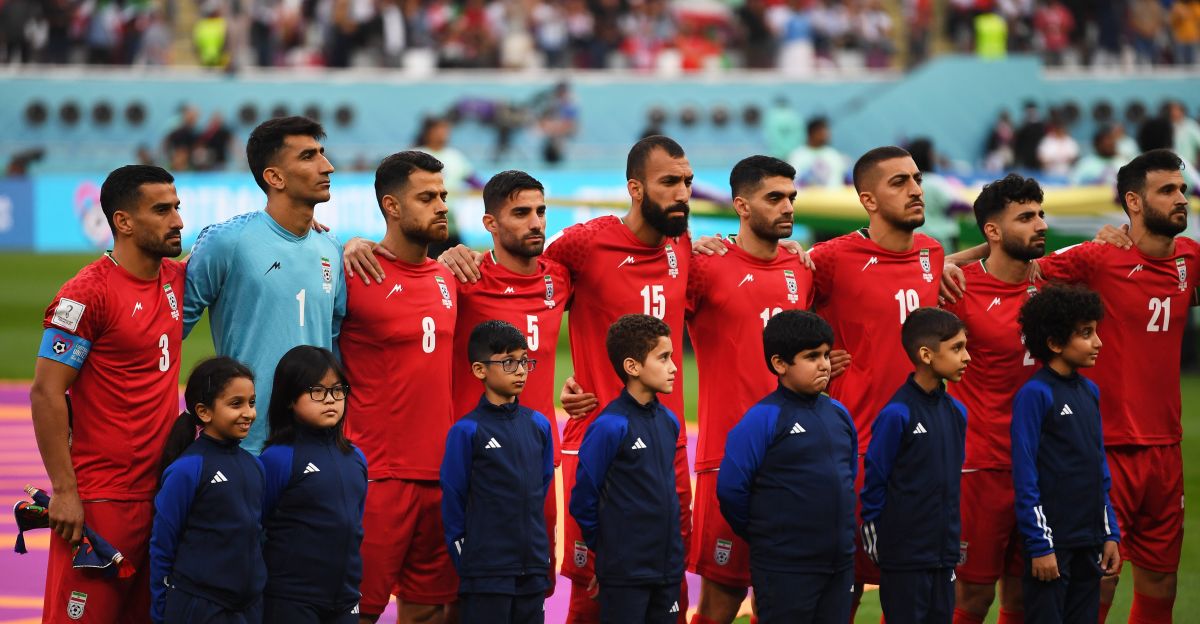 Iran did not sing the anthem in protest against the repression in their country before losing to England