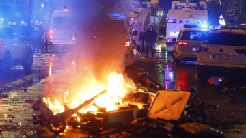 Los disturbios se dio entre aficionados de Bélgica y Marruecos.