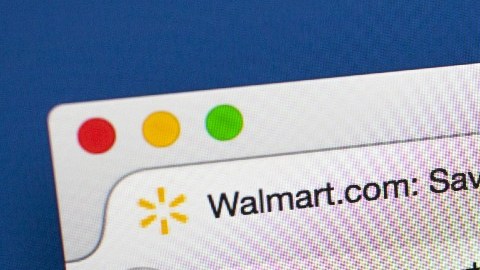 Imagen del sitio web de la tienda digital de Walmart.