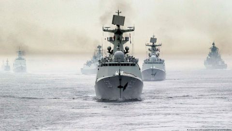 Rusia anuncia ejercicios militares navales con China