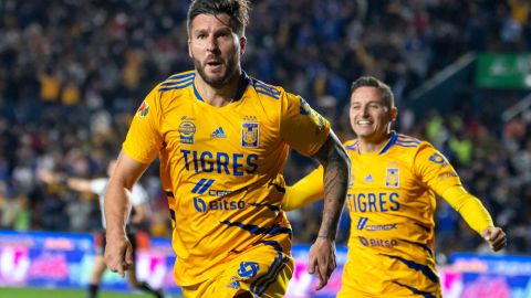 André-Pierre Gignac estrella de los Tigres de la UANL.