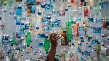 Botellas de plástico recicladas