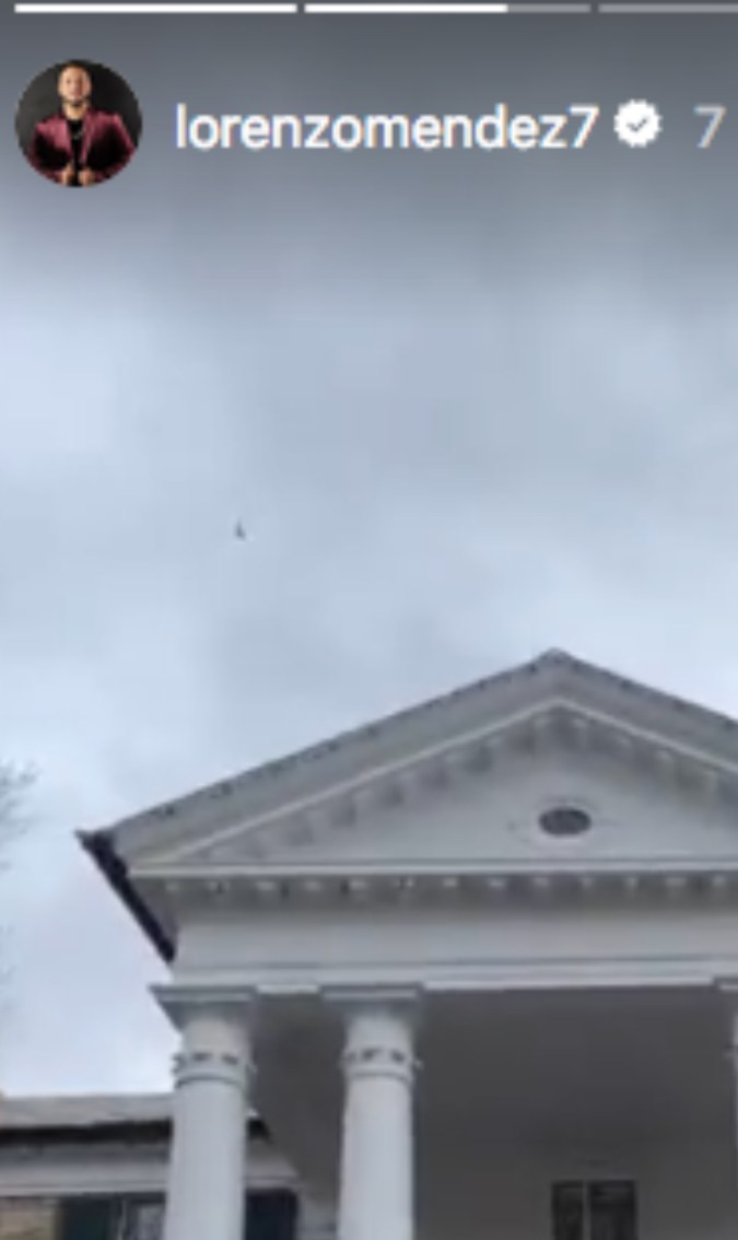 Así mostró Lorenzo Méndez los exteriores de la casa de Elvis Presley (Lorenzo Méndez/Instagram)