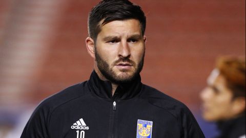 André-Pierre Gignac, delantero francés de Tigres de la UANL.