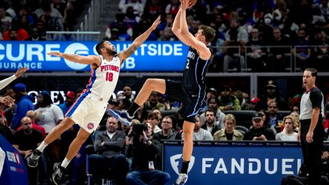 Partido de la NBA entre Orlando Magic y Detroit Pistons.