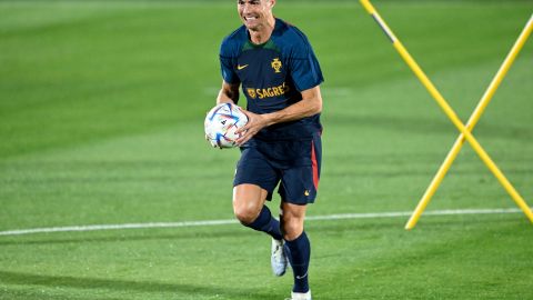 Cristiano Ronaldo con la Selección de Portugal en el Mundial Qatar 2022.