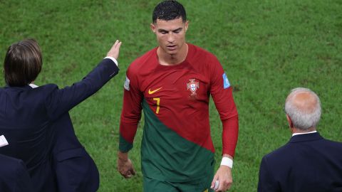 CR7 fue suplente en el último partido de Portigal.