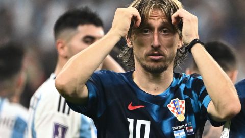 Luka Modric, mediocampista de la Selección de Croacia.