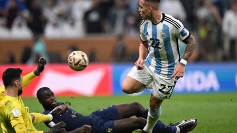 Lautaro Martínez, jugador de la Selección de Argentina.