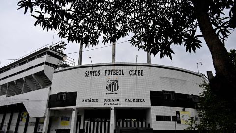 Vila Belmiro, estadio de Santos en Brasil.