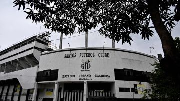 Vila Belmiro, estadio de Santos en Brasil.