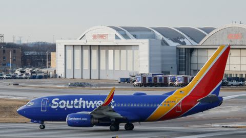 Imagen de un avión de la aerolínea Southwest Airlines.