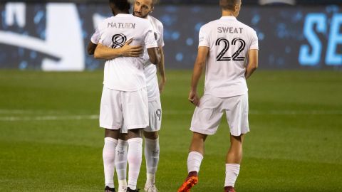 Blaise Matuidi y Gonzalo Higuaín en el Inter Miami de la MLS