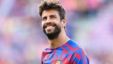 Gerard Piqué en un partido con el FC Barcelona antes del retiro.