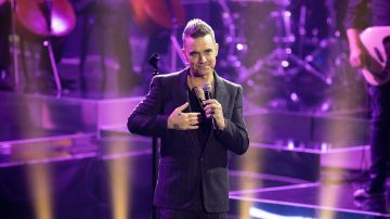 Robbie Williams en un concierto en Alemania.