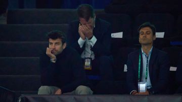 Gerard Piqué disfrutando de la Davis Cup 2022.