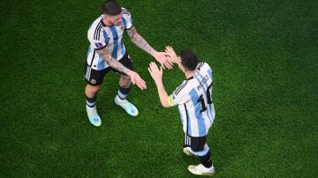 Rodrigo De Paul y Lionel Messi.