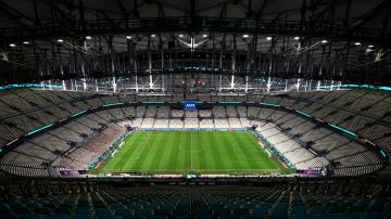 Una vista general dentro del estadio Lusail, Qatar.