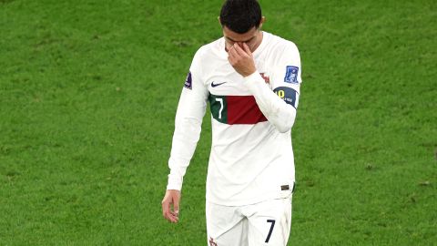 Cristiano Ronaldo tras la eliminación de Portugal en Qatar 2022.