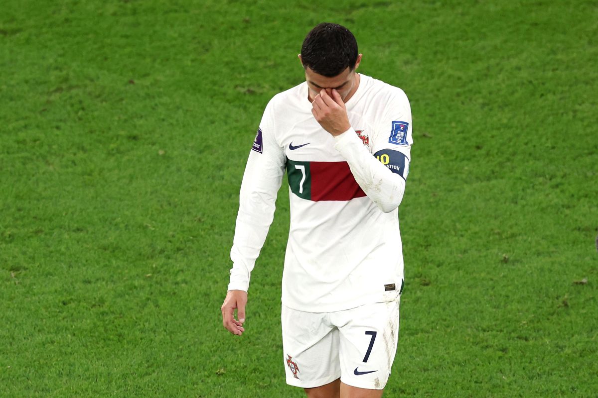 Cristiano Ronaldo tras la eliminación de Portugal en Qatar 2022.