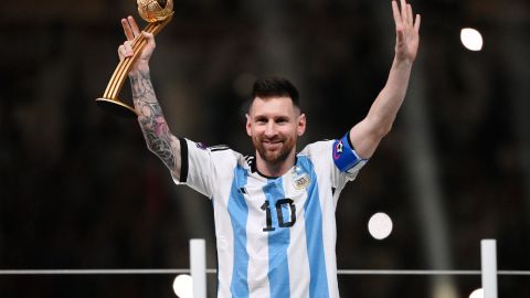 Lionel Messi en el Mundial Qatar 2022.