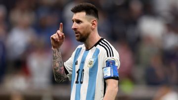 Lionel Messi en la final del Mundial de Qatar 2022.