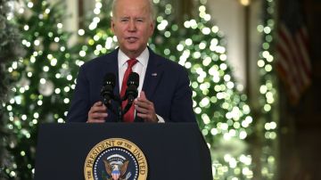 El presidente Biden deseó una feliz Navidad a los estadounidenses.