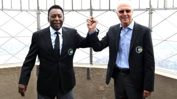 Pelé y Franz Beckenbauer.