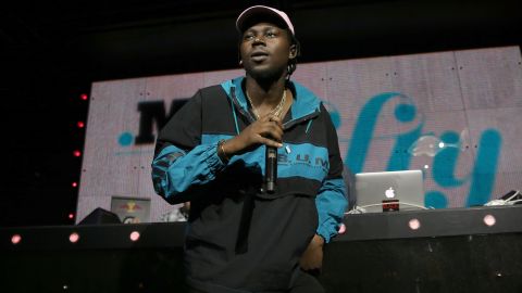 NEW YORK, NY - JUNE 18: Rapper Theophilus London performs onstage GREY GOOSE Vodka Hosts The Inaugural Mic50 Awards at Marquee on June 18, 2015 in New York City. (Photo by Neilson Barnard/Getty Images for Grey Goose)