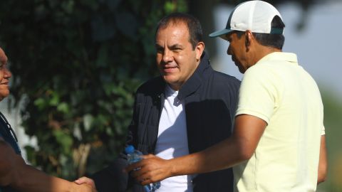 Cuauhtémoc Blanco durante un partido de la Liga MX sub - 20 en 2022.
