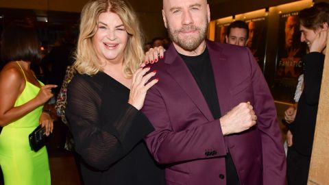 Kirstie Alley y John Travolta en un evento en California en agosto.