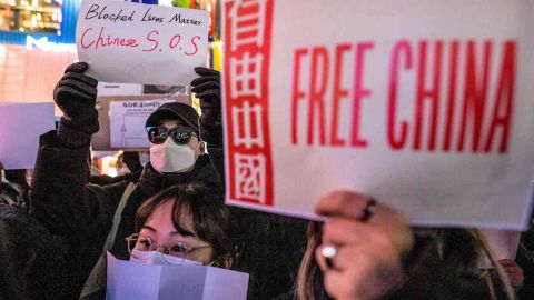 Manifestaciones en China